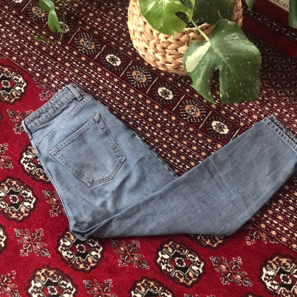 TopShop Grey Mom Jeans Petite W28/L28
